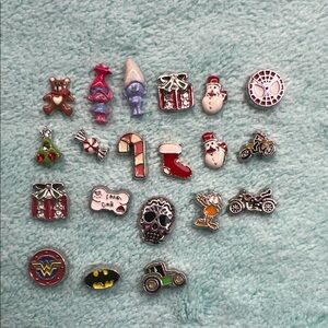 Floating Locket Charms - Christmas theme